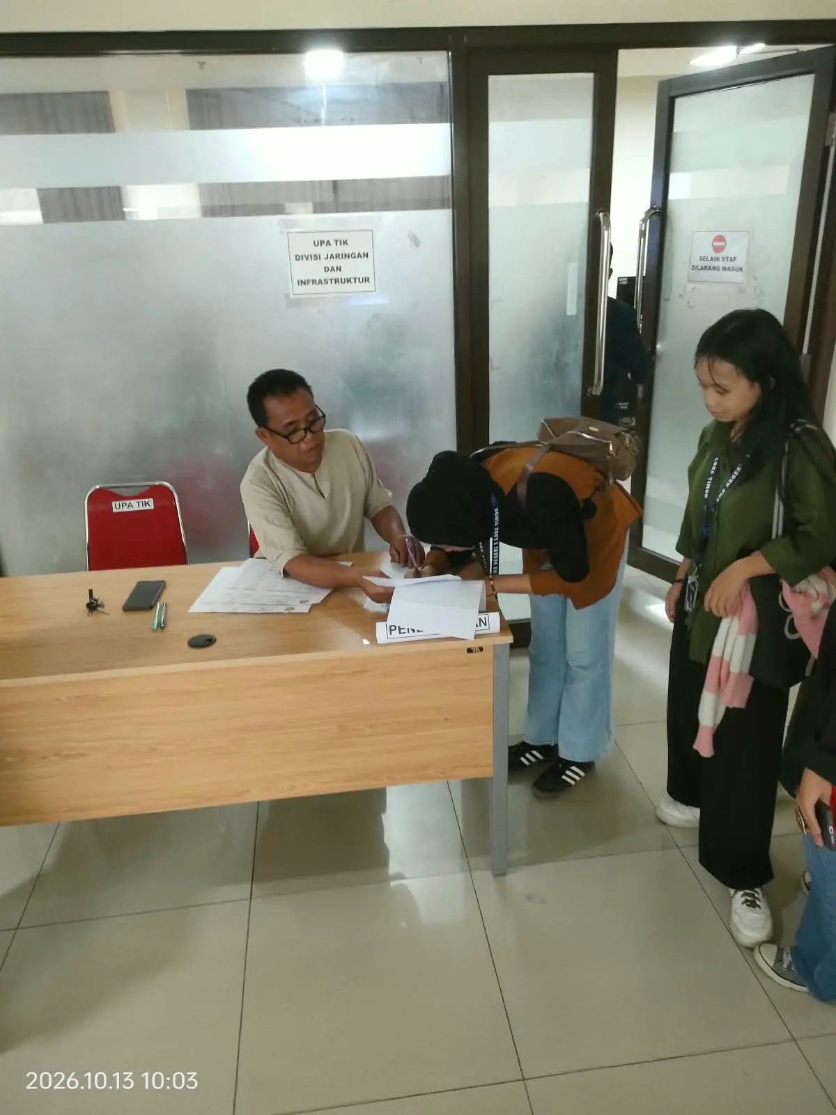 Registrasi Peserta Bimtek UPA TIK